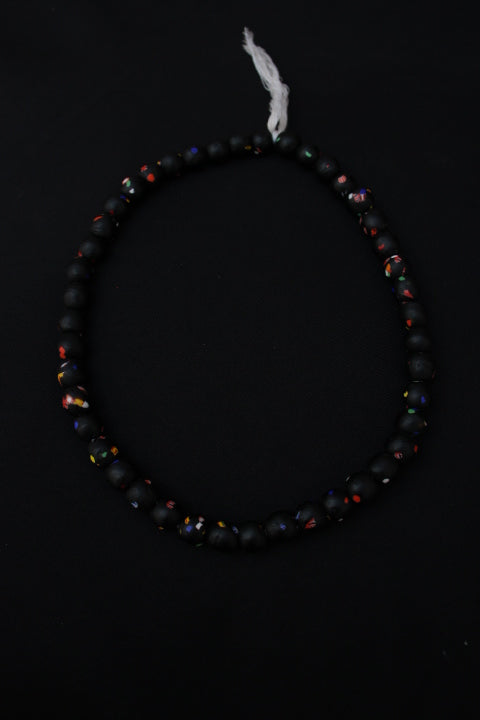 Black beaded necklace